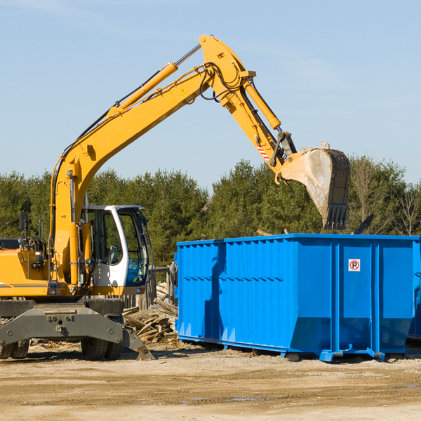 can i rent a residential dumpster for a construction project in Garberville California